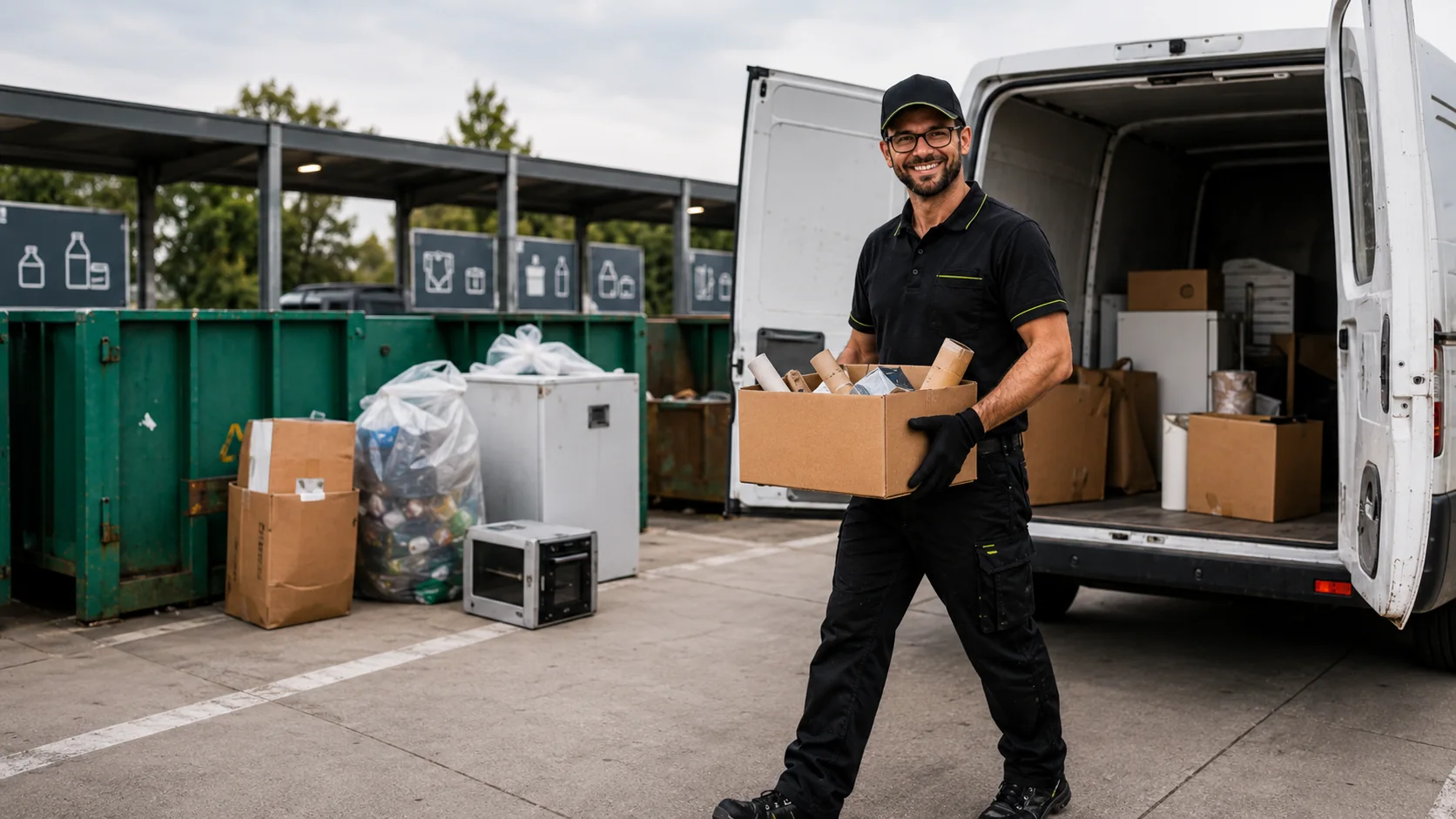 Wertstoffhof-Service mit Abholung und Anlieferung für Privat und Gewerbe von ZUVERLÄSSIG24